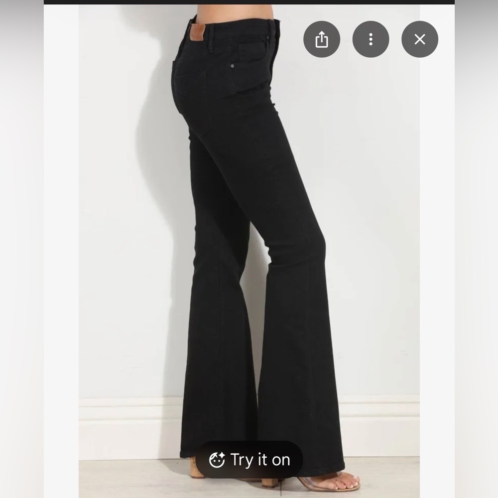 Anthropologie Janet high rise flare